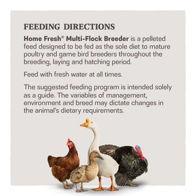 Image showing 5 th Kent Blue Seal Home Fresh Multi-Flock Breeder Pellet Poultry Feed, 50 lb.