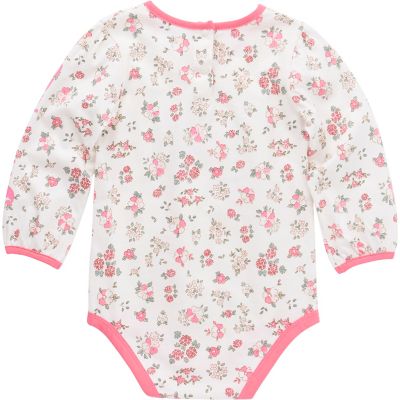 Image showing  Girls' Floral Crew Neck Long-Sleeve Bodysuit