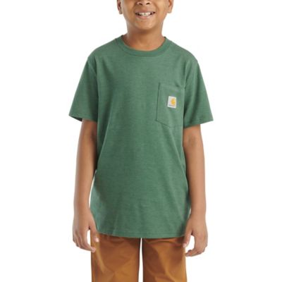 Image showing  Unisex Kids' Crew Neck Short-Sleeve Pocket T-Shirt