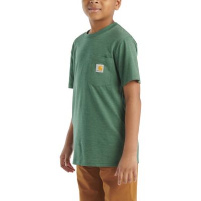 Image showing  Unisex Kids' Crew Neck Short-Sleeve Pocket T-Shirt
