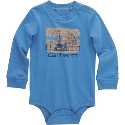 Carhartt Baby Boys' Farm Long-Sleeve Bodysuit