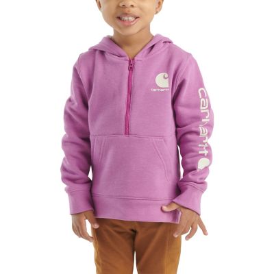 Carhartt Girls' Long-Sleeve Half-Zip Sweatshirt, CA7075-V74H