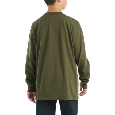 Image showing  Boys' Long-Sleeve Henley Pocket T-Shirt