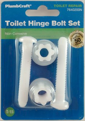 Plumbcraft Toilet Hinge Bolt Set