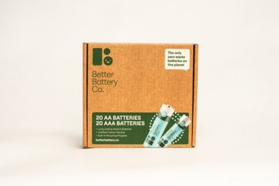 Image showing  20-AA 20-AAA Long Lasting Performance Carbon Neutral Batteries, Storage Box & Recycling Program, COMBO KIT