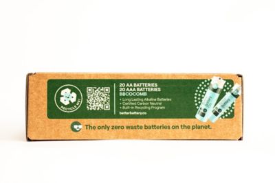 Image showing  20-AA 20-AAA Long Lasting Performance Carbon Neutral Batteries, Storage Box & Recycling Program, COMBO KIT