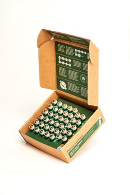 Image showing  40-AA Long Lasting Performance Carbon Neutral Batteries with Storage Box and Recycling Program
