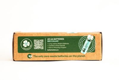 Image showing  40-AA Long Lasting Performance Carbon Neutral Batteries with Storage Box and Recycling Program