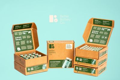 Image showing 7 th Better Battery Co. 40-AA Long Lasting Performance Carbon Neutral Batteries with Storage Box and Recycling Program