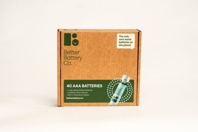 Image showing  40-AAA Long Lasting Performance Carbon Neutral Batteries with Storage Box and Recycling Program
