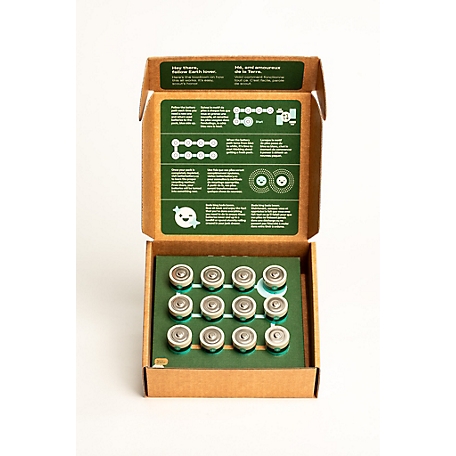 Better Battery Co. 12-C Cell Long Lasting Performance Carbon Neutral Batteries with Storage Box and Recycling Program