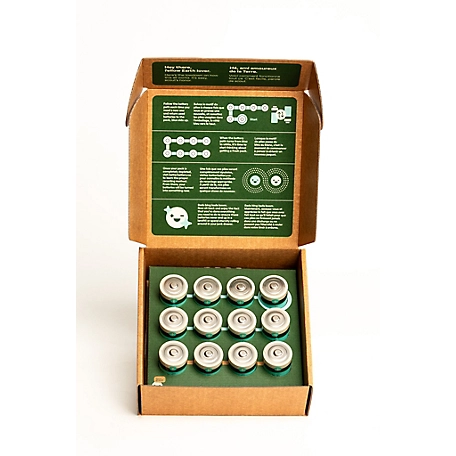 Better Battery Co. 12- D Cell Long Lasting Performance Carbon Neutral Batteries with Storage Box and Recycling Program