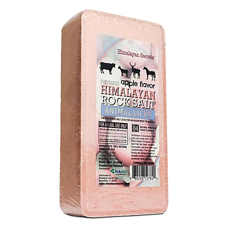 Himalayan Secrets Compressed Himalayan Salt Animal Lick Apple Flavor, 4.4 lb.