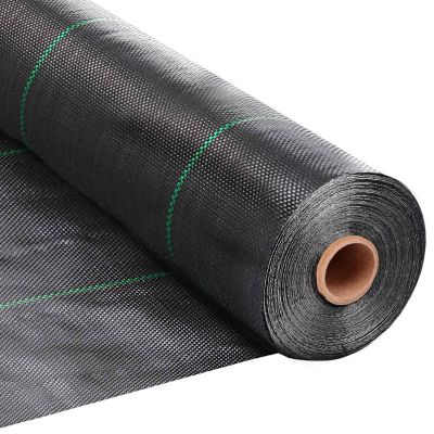 SEALTECH Black 3.5 oz. 6 ft. x 250 ft. Premium Pro Garden Weed Barrier Landscape Fabric, Lightweight, Heavy Duty