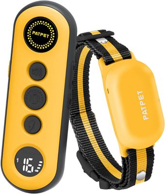 PATPET 680Pro 1000 ft. Remote IPX7 Rechargeable Dog Training Collar with Beep, Vibration & Adjustable Safe Static Stimulation