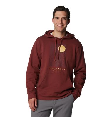 Columbia Sweat à Capuche Trek Graphic Pour Homme, Noir/motif Drapeau Arboré, Taille XL