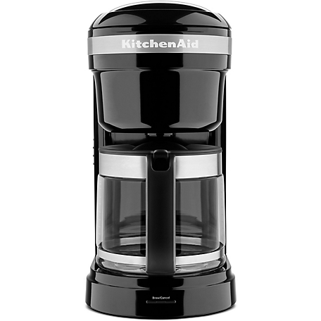 KitchenAid 12-Cup Drip Coffee Maker with Spiral Showerhead in Onyx Black