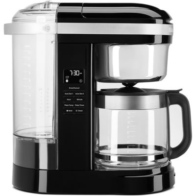 Image showing  12-Cup Drip Coffee Maker with Spiral Showerhead and Programmable Warming Plate in Onyx Black