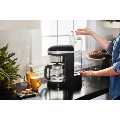 Image showing 6 th KitchenAid 12-Cup Drip Coffee Maker with Spiral Showerhead and Programmable Warming Plate in Onyx Black