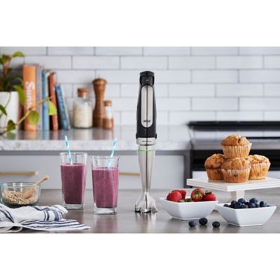 Image showing  MultiQuick 7 Smart-Speed Hand Blender with 500 Watts of Power, Whisk, Masher, and 6-Cup Food Processor