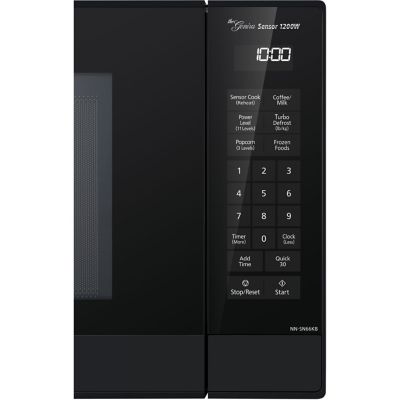 Image showing  1.2 cu. ft. 1200W Genius Sensor Countertop Microwave Oven with Inverter Technology, Black
