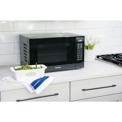 Image showing 5 th Panasonic 1.2 cu. ft. 1200W Genius Sensor Countertop Microwave Oven with Inverter Technology, Black