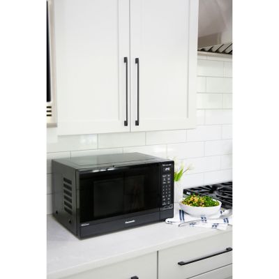 Image showing 6 th Panasonic 1.2 cu. ft. 1200W Genius Sensor Countertop Microwave Oven with Inverter Technology, Black