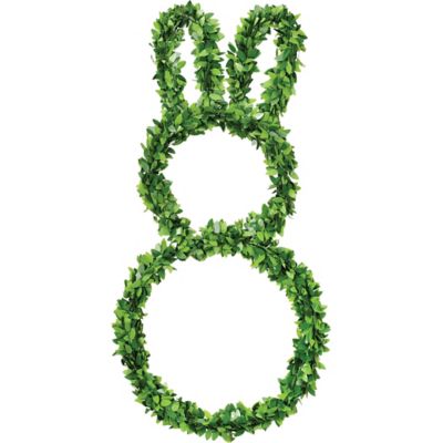 Fraser Hill Farm 24 in. Boxwood Bunny Wreath