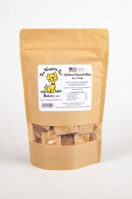 The Wagging Tail Bakery Chicken Flavored, Hard Crunchy Treat made with Natural Ingredients and No Preservatives, 6 oz.