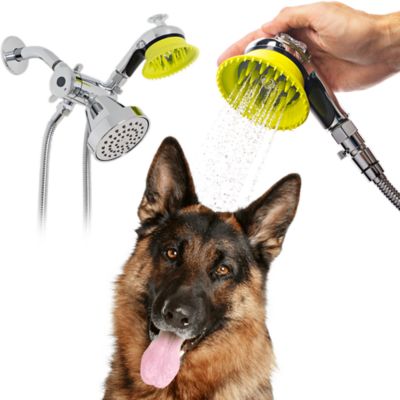 Wondurdog Deluxe Indoor / Outdoor Dog Wash Kit for Shower and Garden Hose with Water Pressure Control