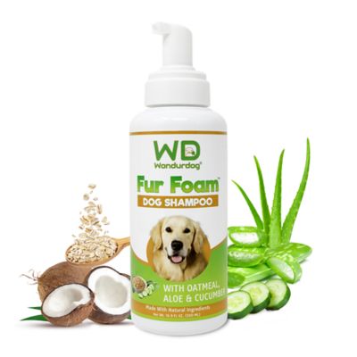Wondurdog Fur Foam Dog Shampoo with Oatmeal, Coconut, Aloe and Cucumber