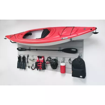 Crown wall 8 feet x 4 feet Kayak Organizer Slat Wall Kit Gray Kayak & Canoe Carriers