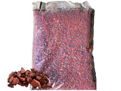 Viagrow Red Wood Rubber Playground & Landscape Mulch by Viagrow, 1.5 CF Bag ( 11.2 Gallons / 42.3 Liters)