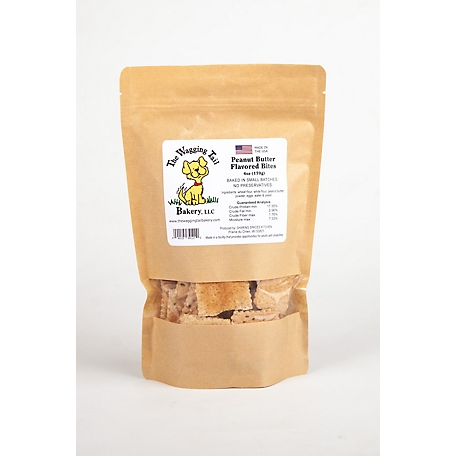 The Wagging Tail Bakery Peanut Butter Flavored, Hard Crunchy Treat made ...