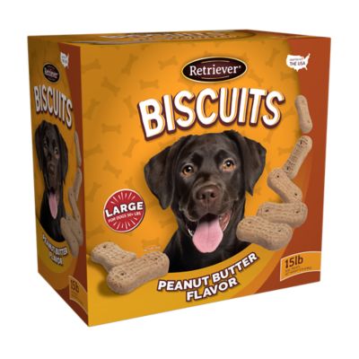 Retriever Large Peanut Butter Dog Biscuit, 15 lb.