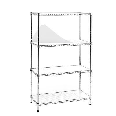 EFINE Chrome 4-Tier Carbon Steel Wire Garage Storage Shelving Unit NSF Certified (30 in. W x 47 in. H x 14 in. D)