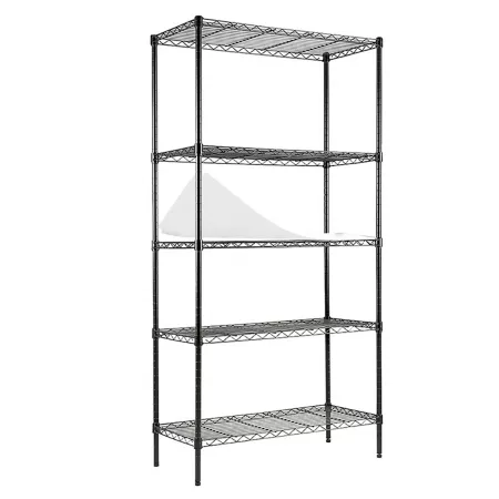 EFINE NSF Certified 5-Tier Black Carbon Steel Wire Garage Storage Rack (30" W x 60" H x 14" D) Freestanding Shelving Units