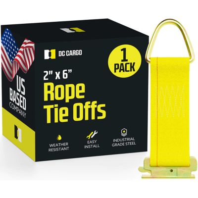DC Cargo E-Track Rope Tie-Off, 2 in. x 6 in.,Yellow