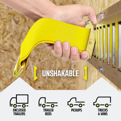 Image showing  E-Track Rope Tie-Off, 2 in. x 6 in.,Yellow
