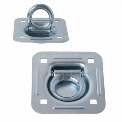 Image showing  Recessed Pan D-Ring, Square, 2,000 lb. WLL