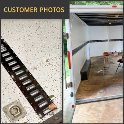 Image showing  Recessed Pan D-Ring, Square, 2,000 lb. WLL