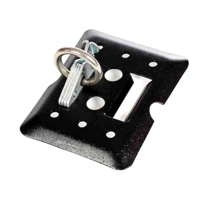 Image showing  E-Track Mini Plate-2 Slots, Black Powder Coated