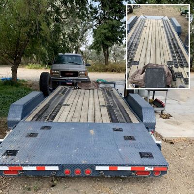 Image showing 5 th DC Cargo E-Track Mini Plate-2 Slots, Black Powder Coated