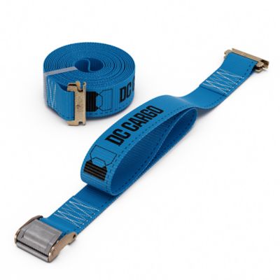 DC Cargo E-Track Cam Buckle Strap, 2 in. x 20 ft., Blue