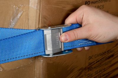 Image showing  E-Track Cam Buckle Strap, 2 in. x 20 ft., Blue