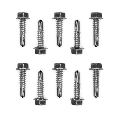 DC Cargo Metal Screws, 1 in., Hex Head, Self-Drilling Tips, 10 pk.