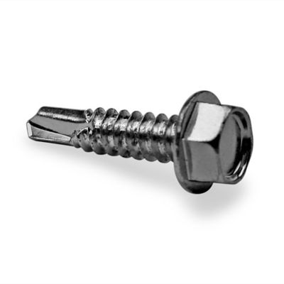 Image showing  Metal Screws, 1 in., Hex Head, Self-Drilling Tips, 10 pk.