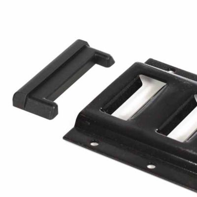 Image showing  E-Track End-Cap for Horizontal Rails, Black