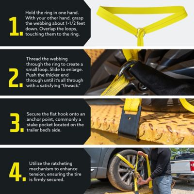 Image showing  Side Mount Wheel Net Strap, Flat Hook