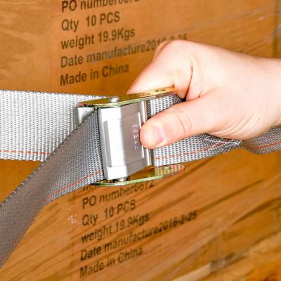 Image showing  E-Track Cam Buckle Strap, 2 in. x 16 ft., Grey